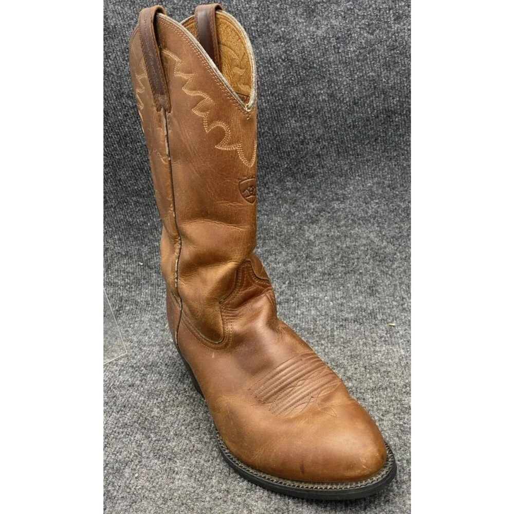 Ariat Sedona Cowboy Boots 10.5 EE Brown Leather Western Roper Rancher 34625
